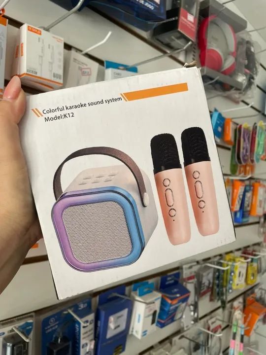 Caixa de Som Com Microfone Bluetooth  - Foto 2