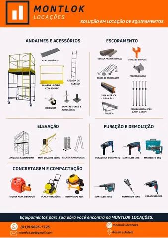 ALUGUÉIS DE EQUIPAMENTOS PARA OBRAS E INDÚSTRIAS 