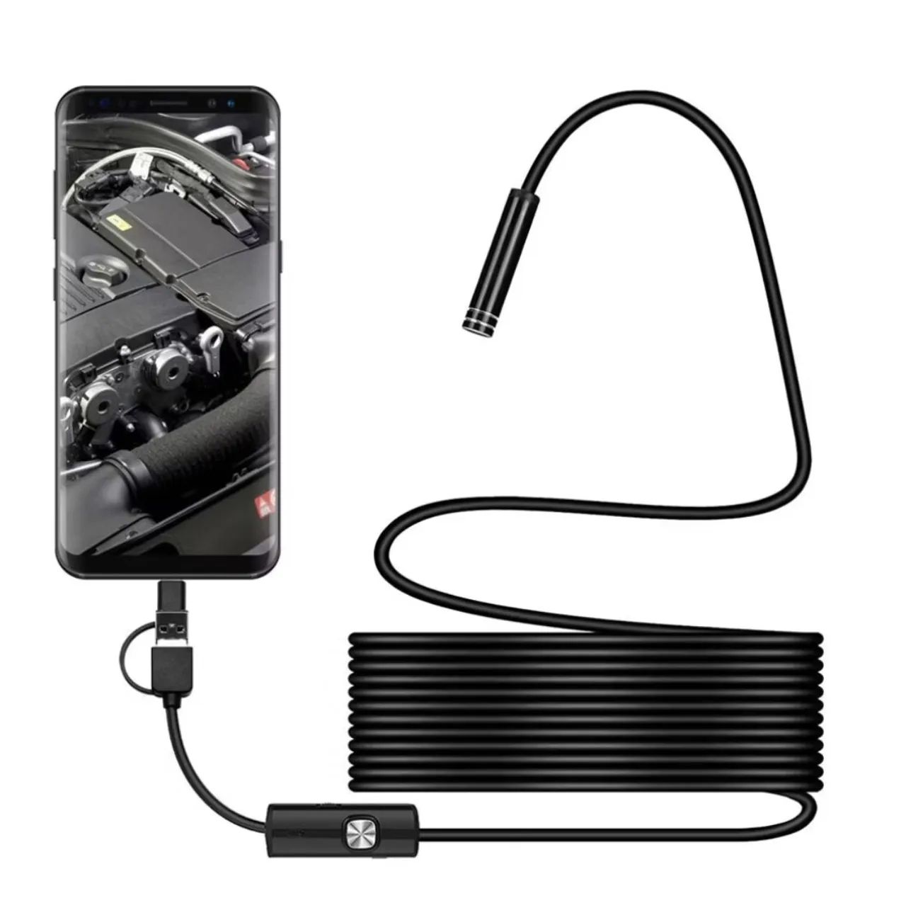 Câmera endoscopia para smartphone 2 metros