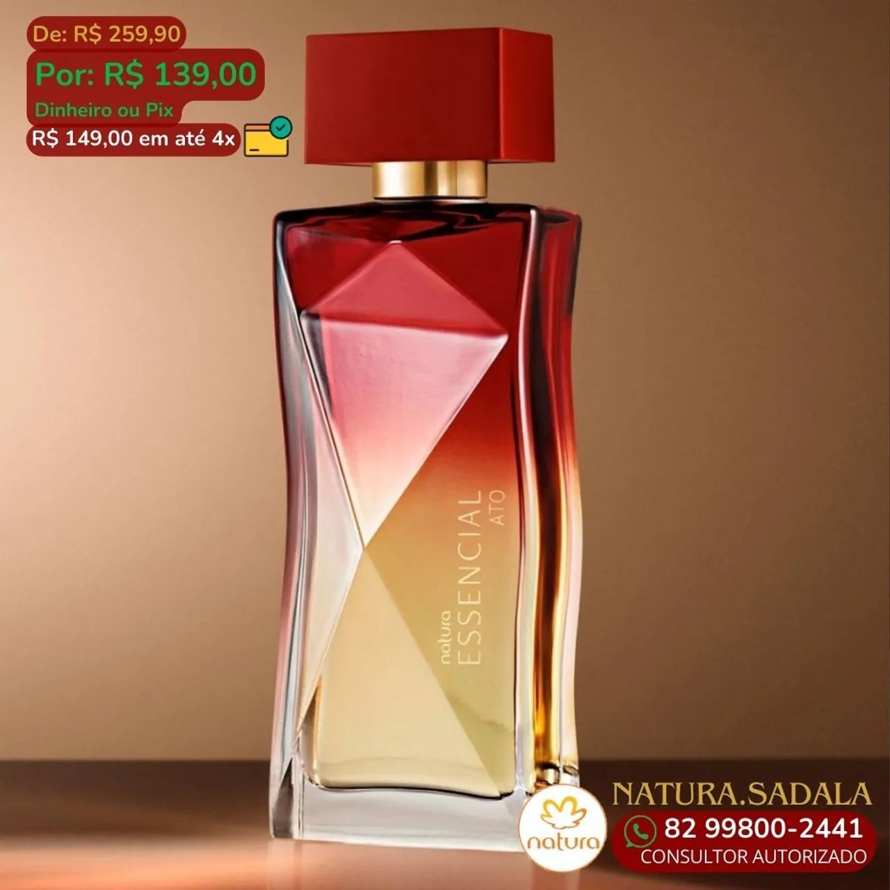 Perfume Natura Essencial Feminino - 100ml - Novo - Foto 6