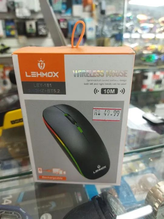 mouse sem fio recarregável 