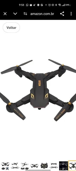 Drone Battle Sharks Visuo XS809S 2 Baterias 
