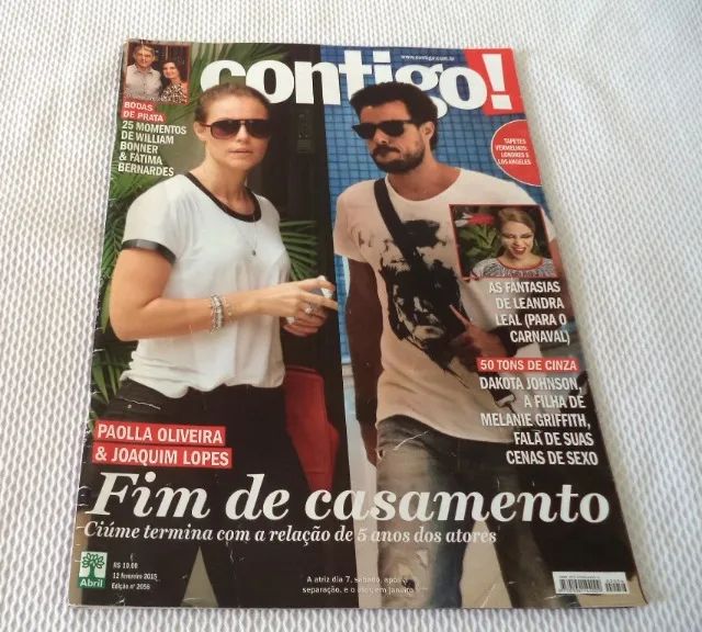 Revista Contigo 12 Fevereiro 2015 Capa Paolla Oliveira & Joaquim Lopes. Para Colecionador - Foto 5