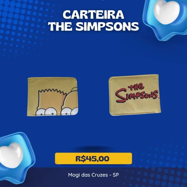 Black Friday - carteira simpsons (PRODUTO NOVO) - Presente de Natal