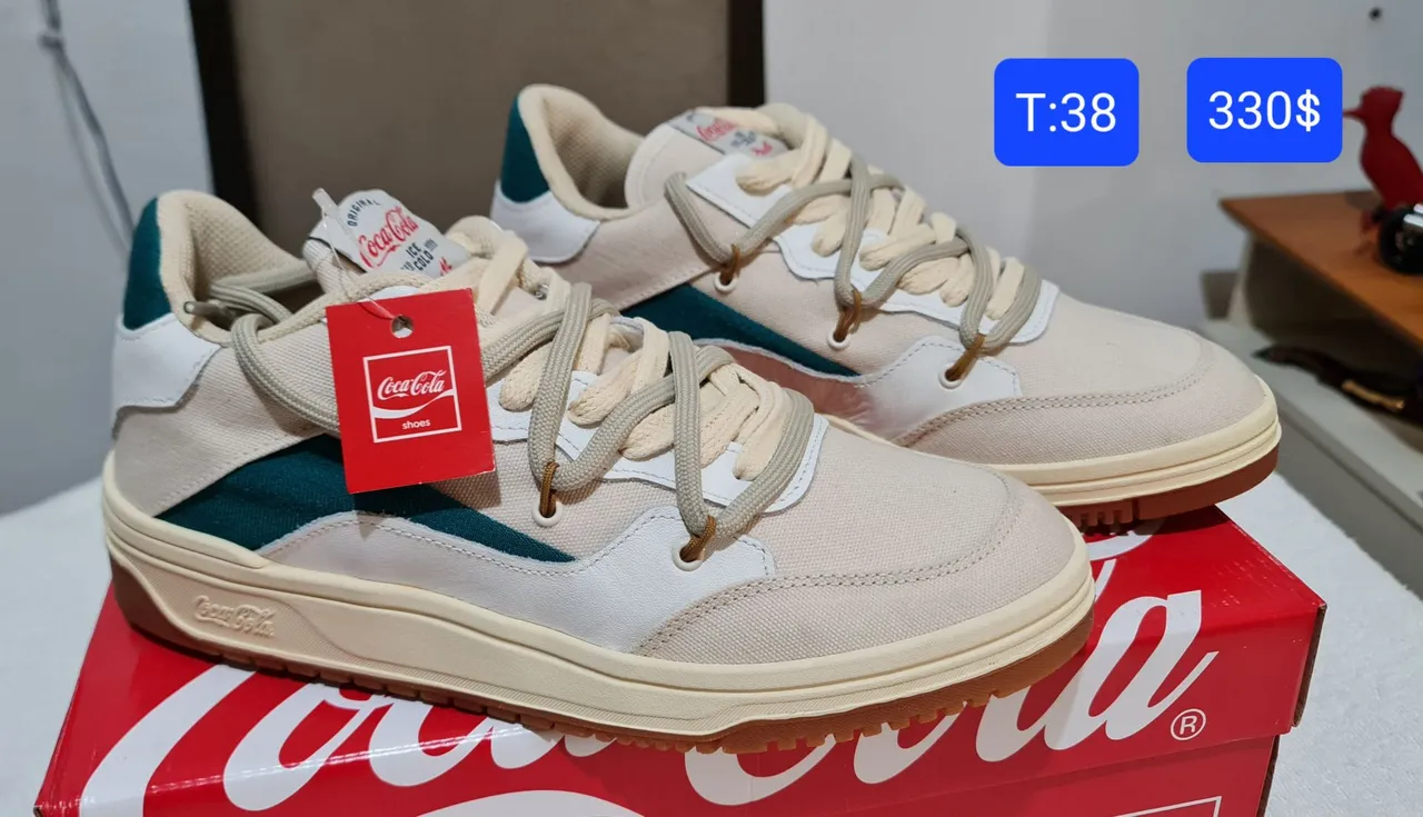 Tênis da Coca-Cola tamanho 38 original