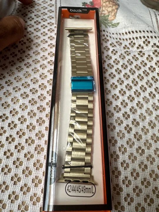Pulseira metal dourada Apple Watch 