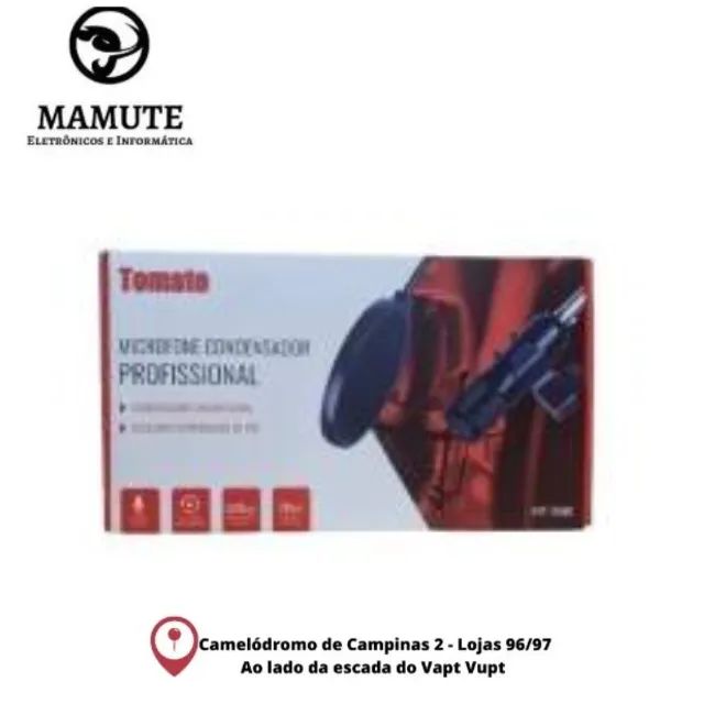Microfone Condensador Profissional Tomate Mt-3501 P2 20khz