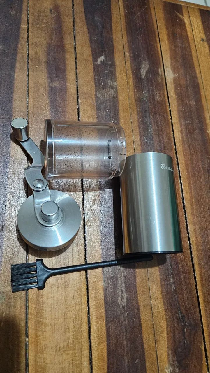 Moedor de café portátil aço 420 inoxidável 