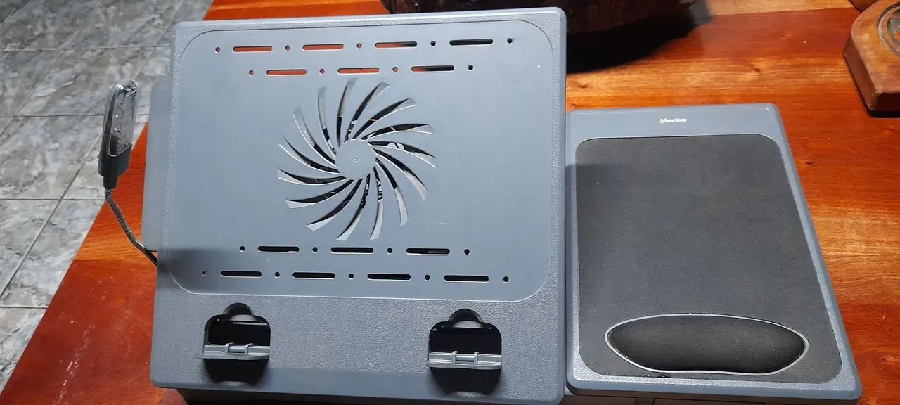 Suporte para Notebook com Cooler e luz led - Foto 2