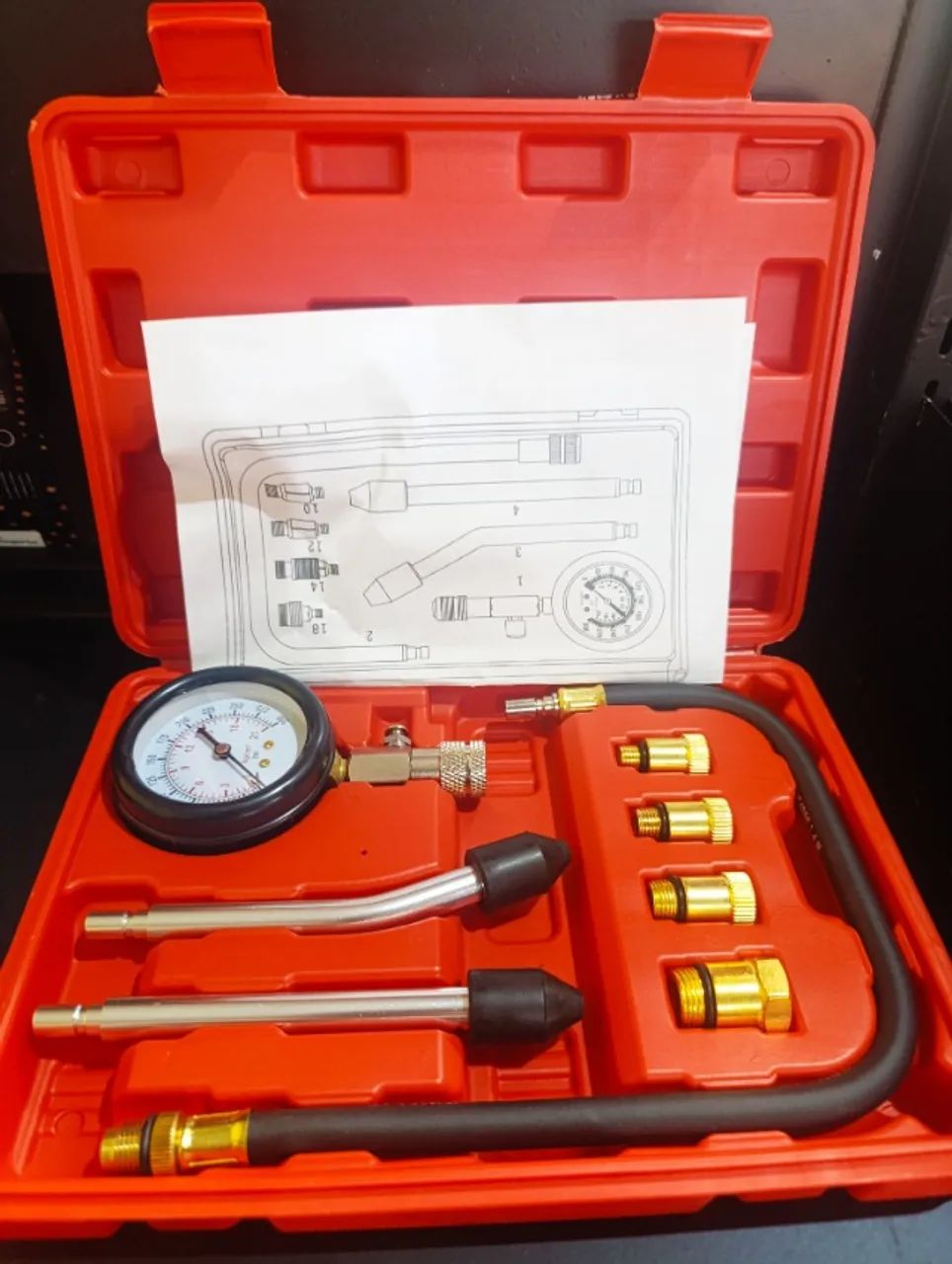 Medidor de Compressão Gás Motor Aparelho Cilindro COD: 061
