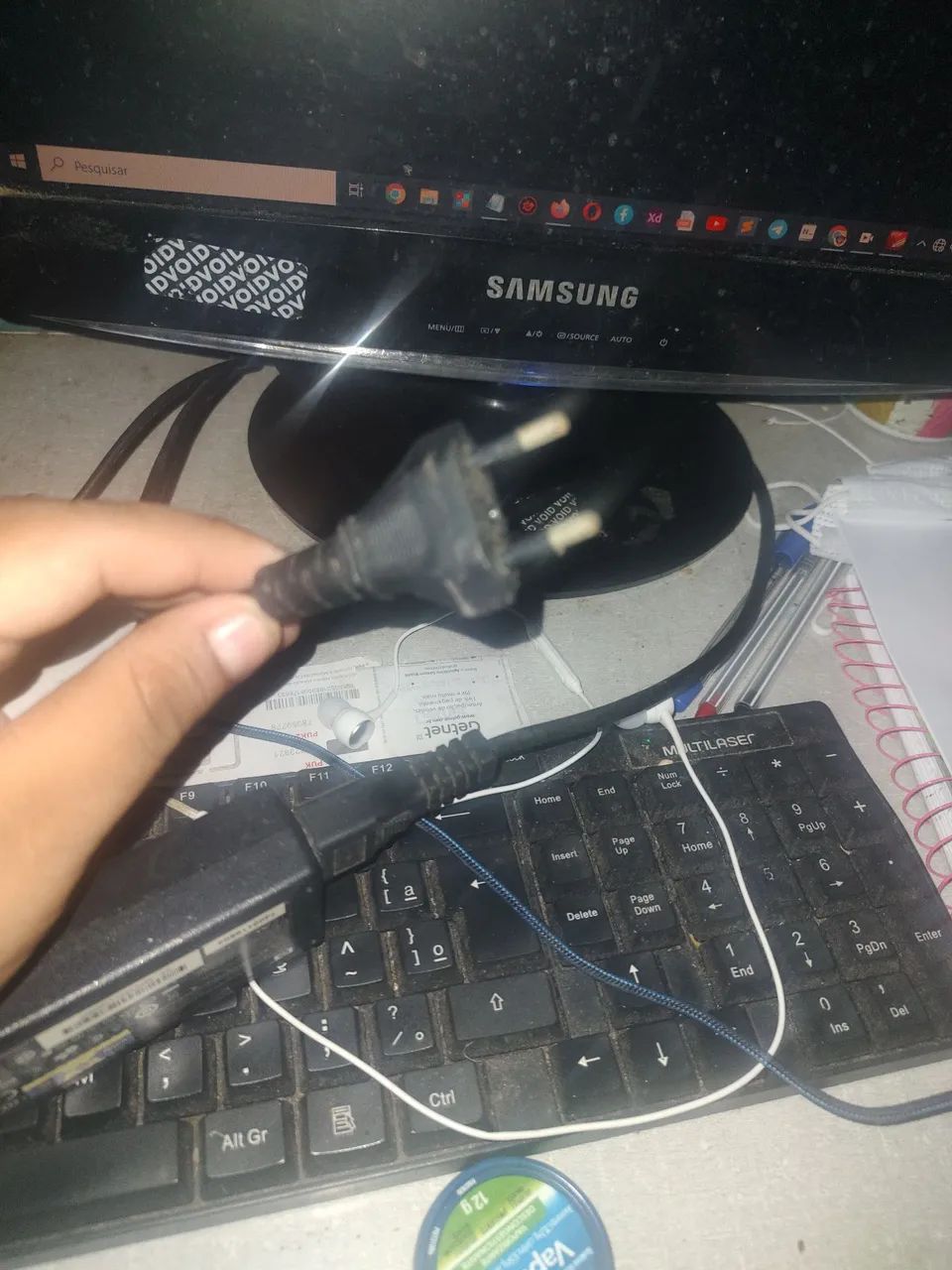 CARREGADOR PARA NOTEBOOK USADO  - Foto 2