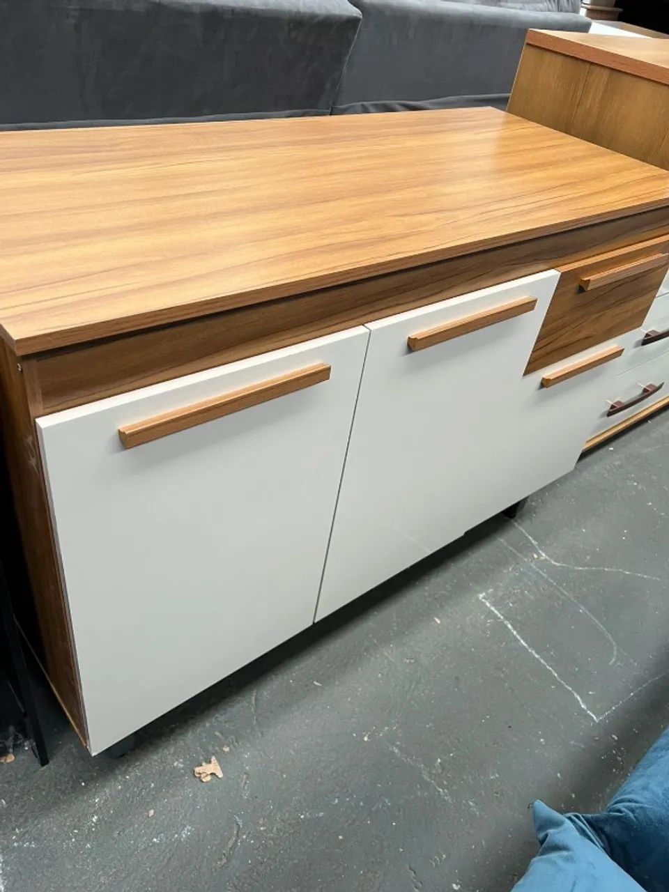 Balcão de Cozinha 1,20 Nature Off White NOVO FRETE E MONTAGEM CORTESIA