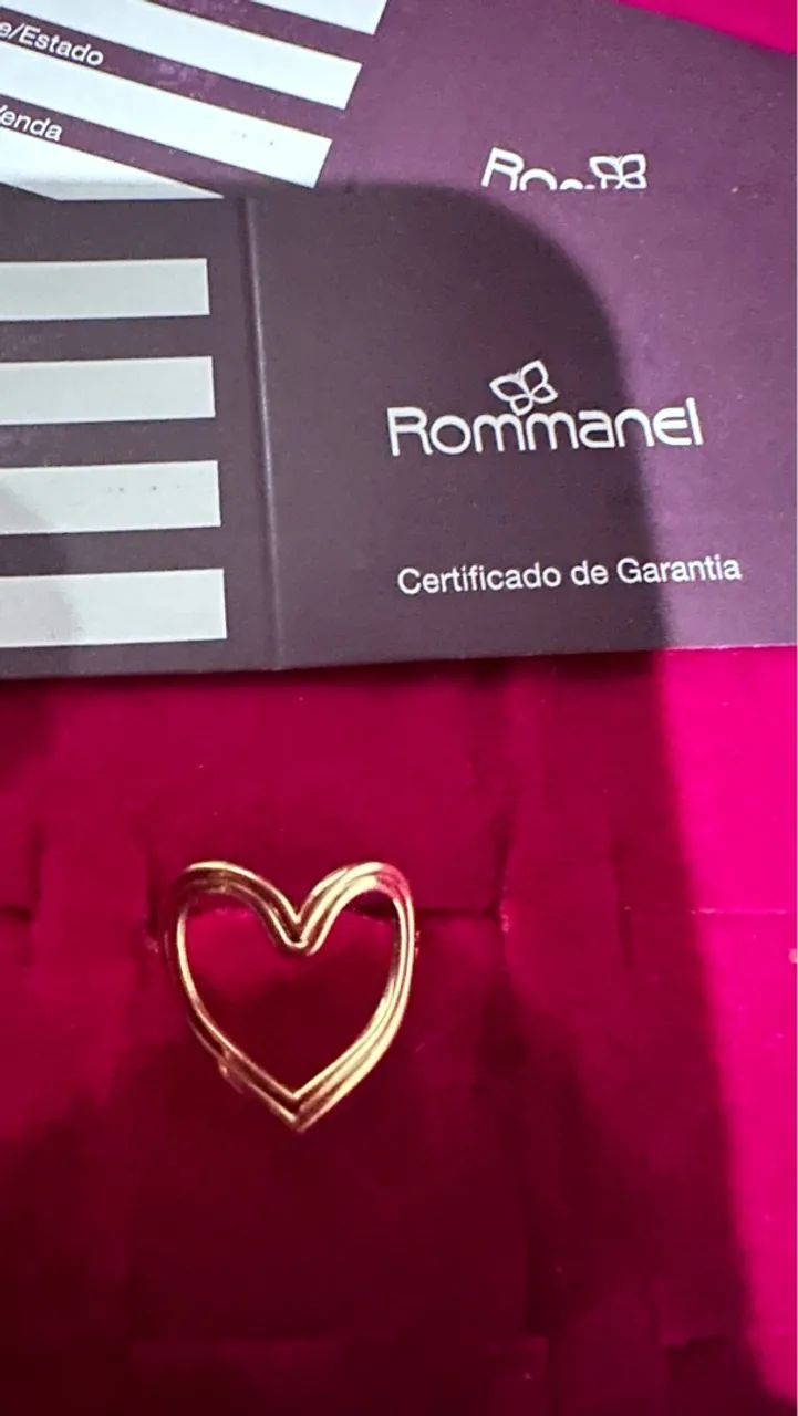 Anel de coração Rommanel - Foto 3