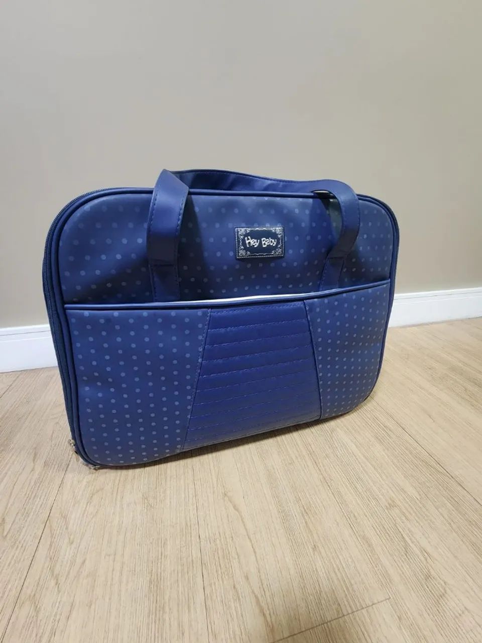 Bolsa Maternidade Hey Baby Azul Poá