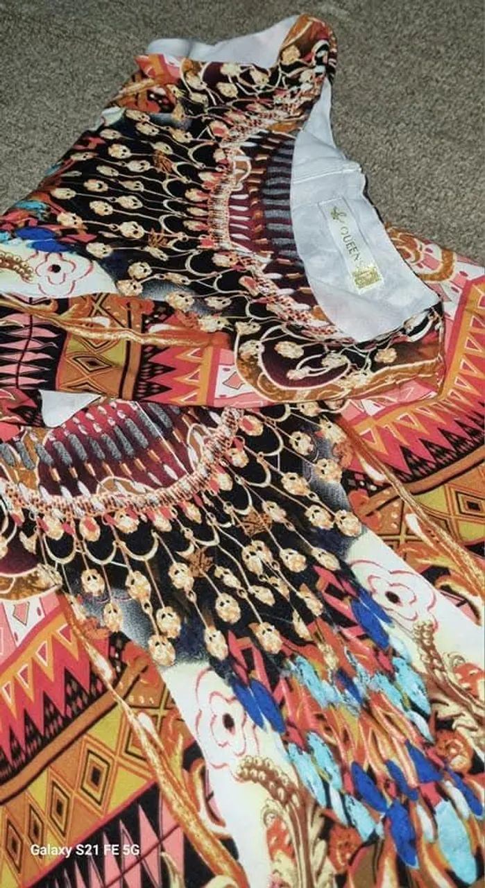 Vestido longo P estampado - Foto 4