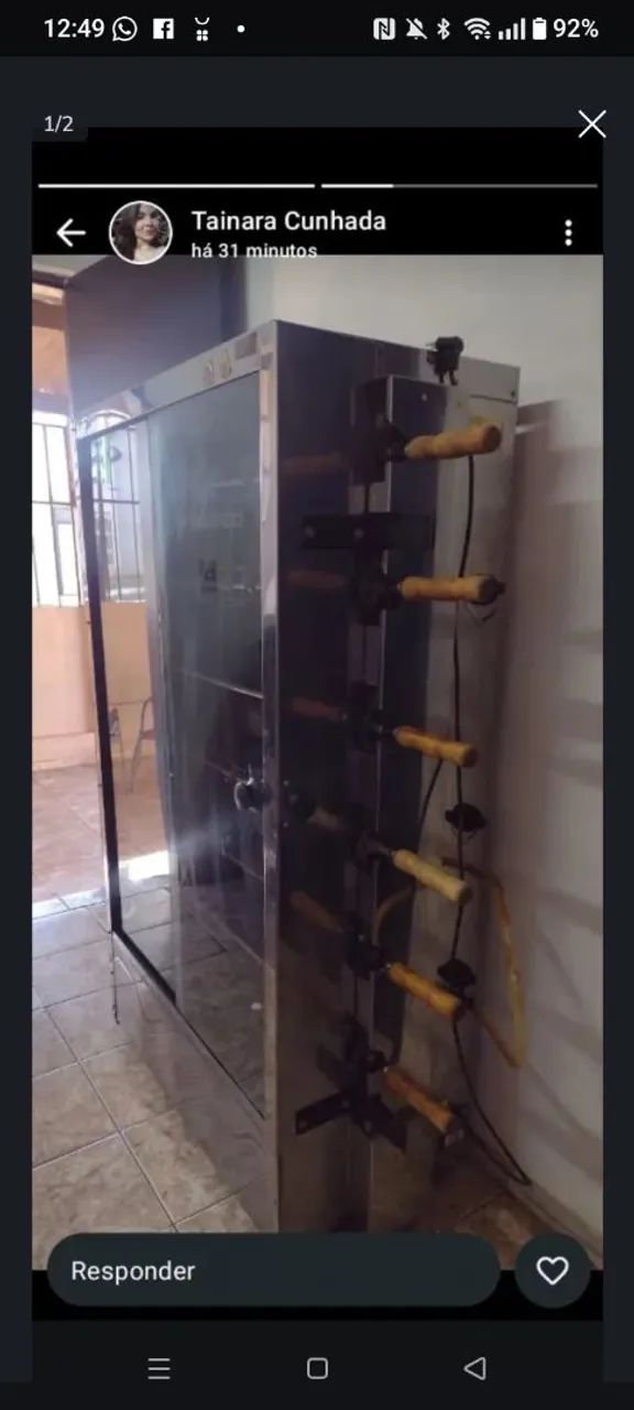 Máquina de assar frango  - Foto 2