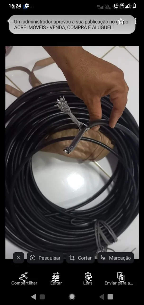Fio 16 mm na promoção 3 o MT zói eletricista Ltda WhatsApp *