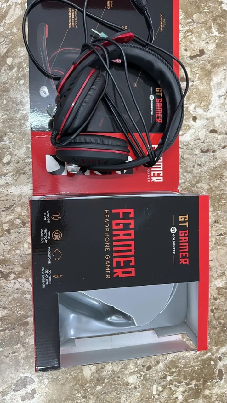 Headset Gamer GT Gamer - Novo na Caixa