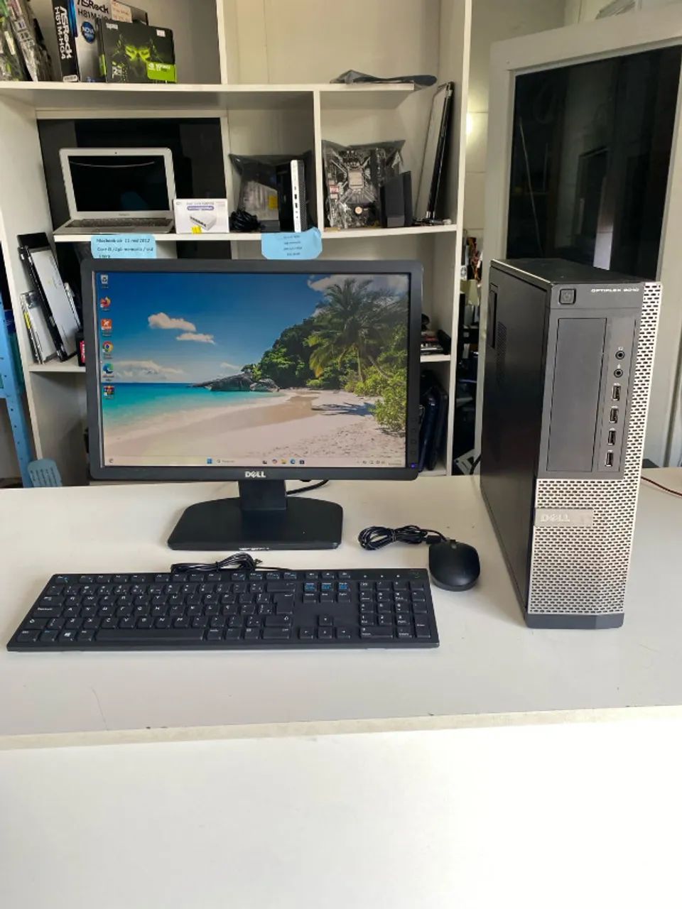 computador completo del 9010 core i5 3ªger/8gb mem/500gb+240gb ssd/tela 19 pol garantia nf