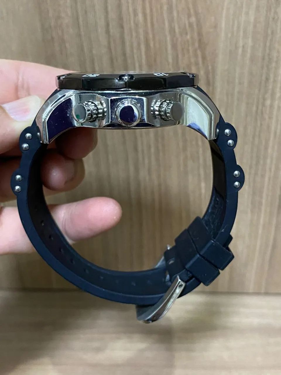 Relogio invicta original usado pulseira borracha - Foto 3