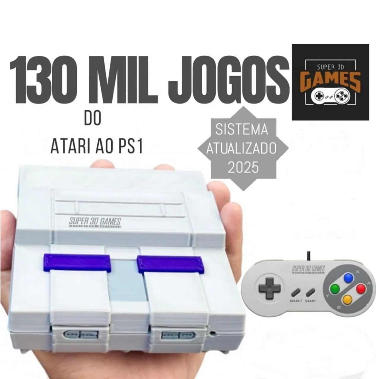 Super Nintendo Mini Console Retro - 130 Mil Jogos.