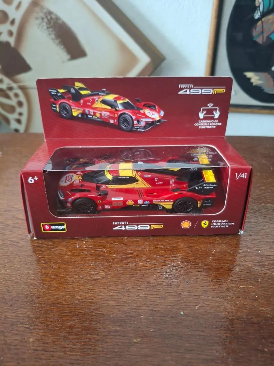 Miniatura carrinho controle remoto Ferrari