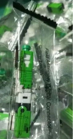 Conector fibra óptica verde 100 unidades 