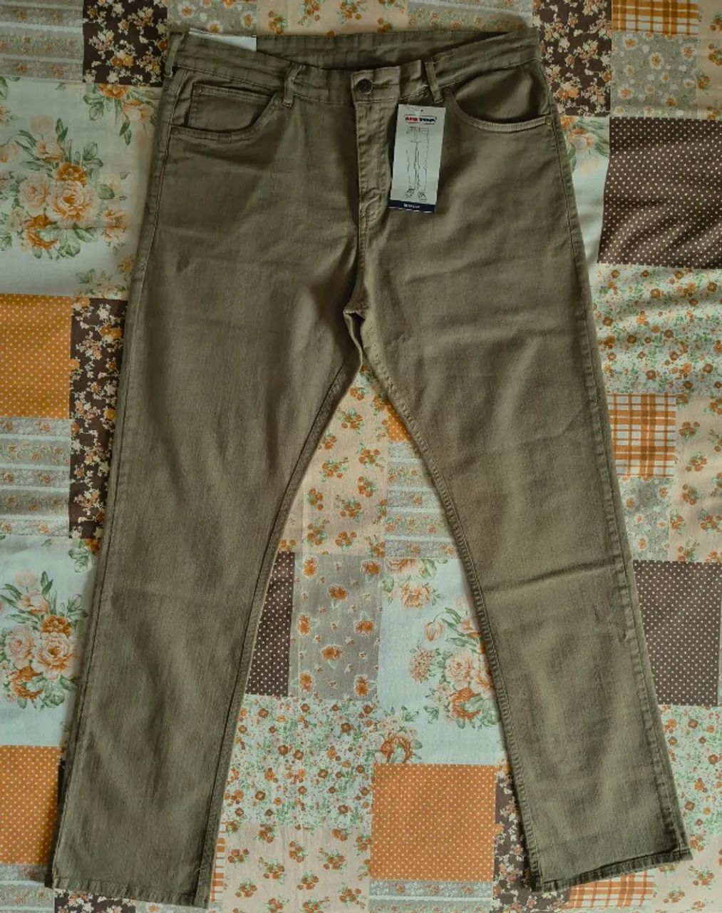 Calça Ustop em sarja stretch regular - tam. 50 - Foto 4
