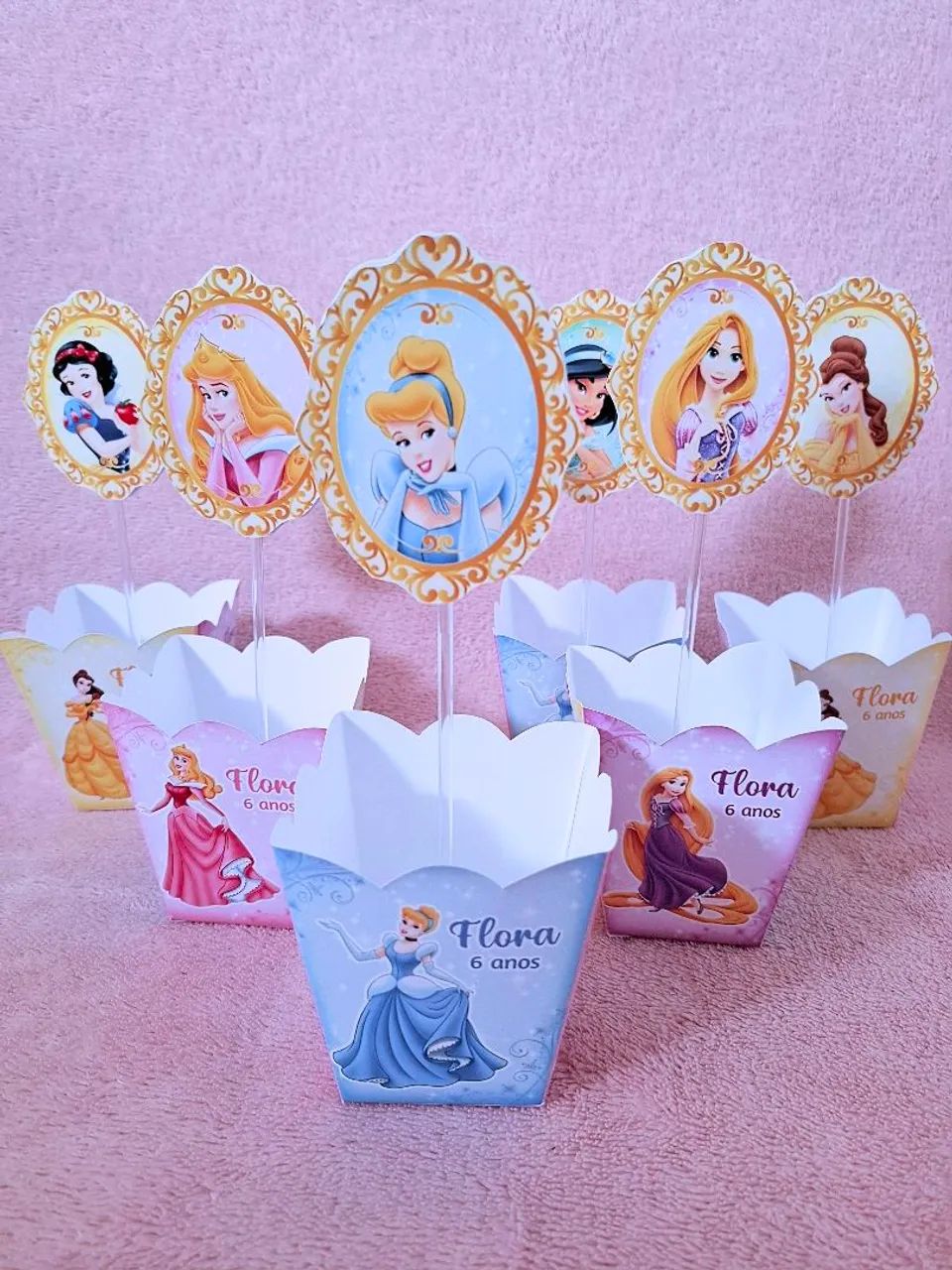 Sacolas de lembrancinhas Princesas - Foto 3