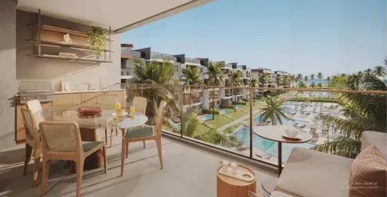 FLATS EM PORTO DE GALINHAS BEIRA-MAR | HABITÁ HOME RESORT | 3 QUARTOS 80M² | SEU VERDADEIR