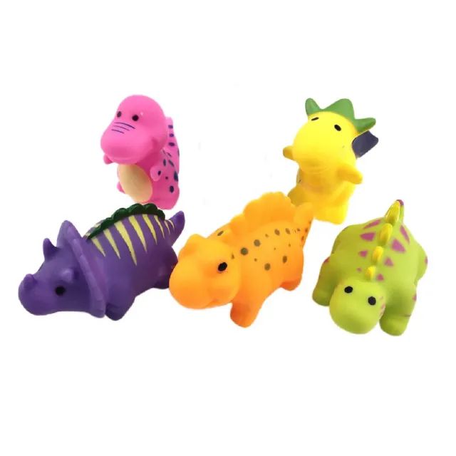 Kit Banho Legal Borracha Vinil Dino c/5 Bichos