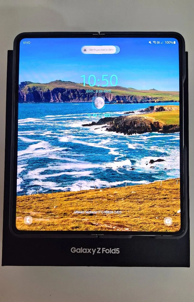 Vendo Samsung Z FOLD 5, Branco, 512Gb, com NOTA FISCAL e GARANTIA.
