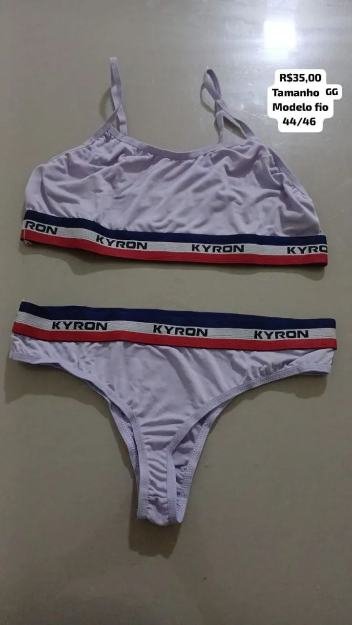 Conjunto de calcinha e sutiã modelo fio tamanho g e GG - Foto 5
