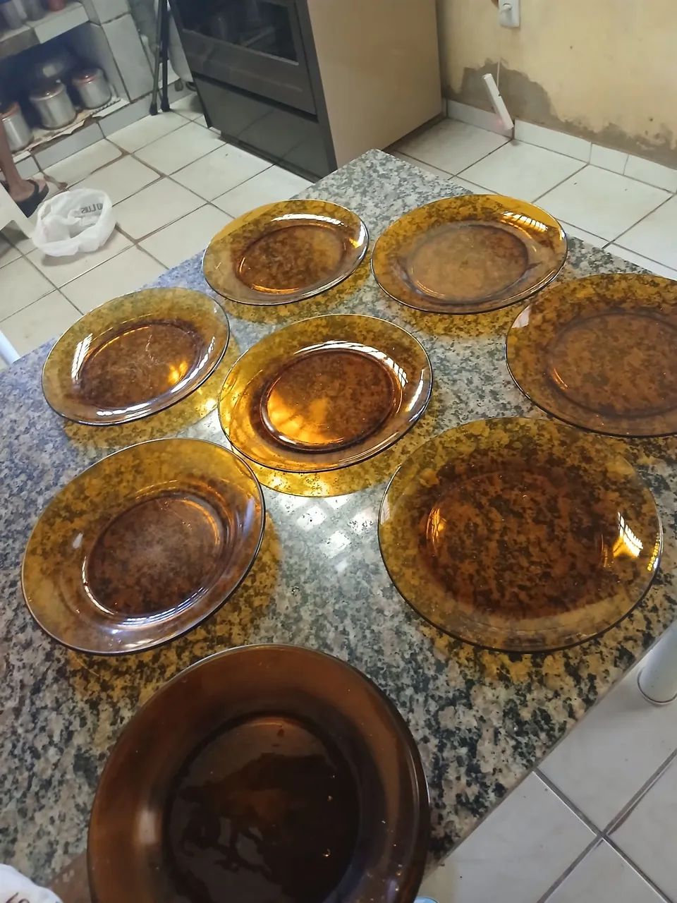 Duralex,Jogo de 12 Pratos de Vidro Âmbar - Foto 3