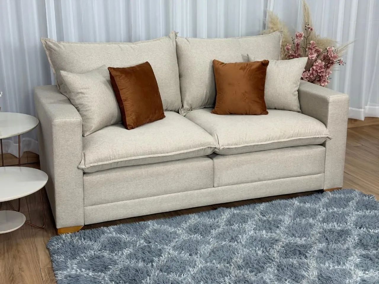 Sofá Living Beirut com molas ensacadas  - Entrega Rápida 