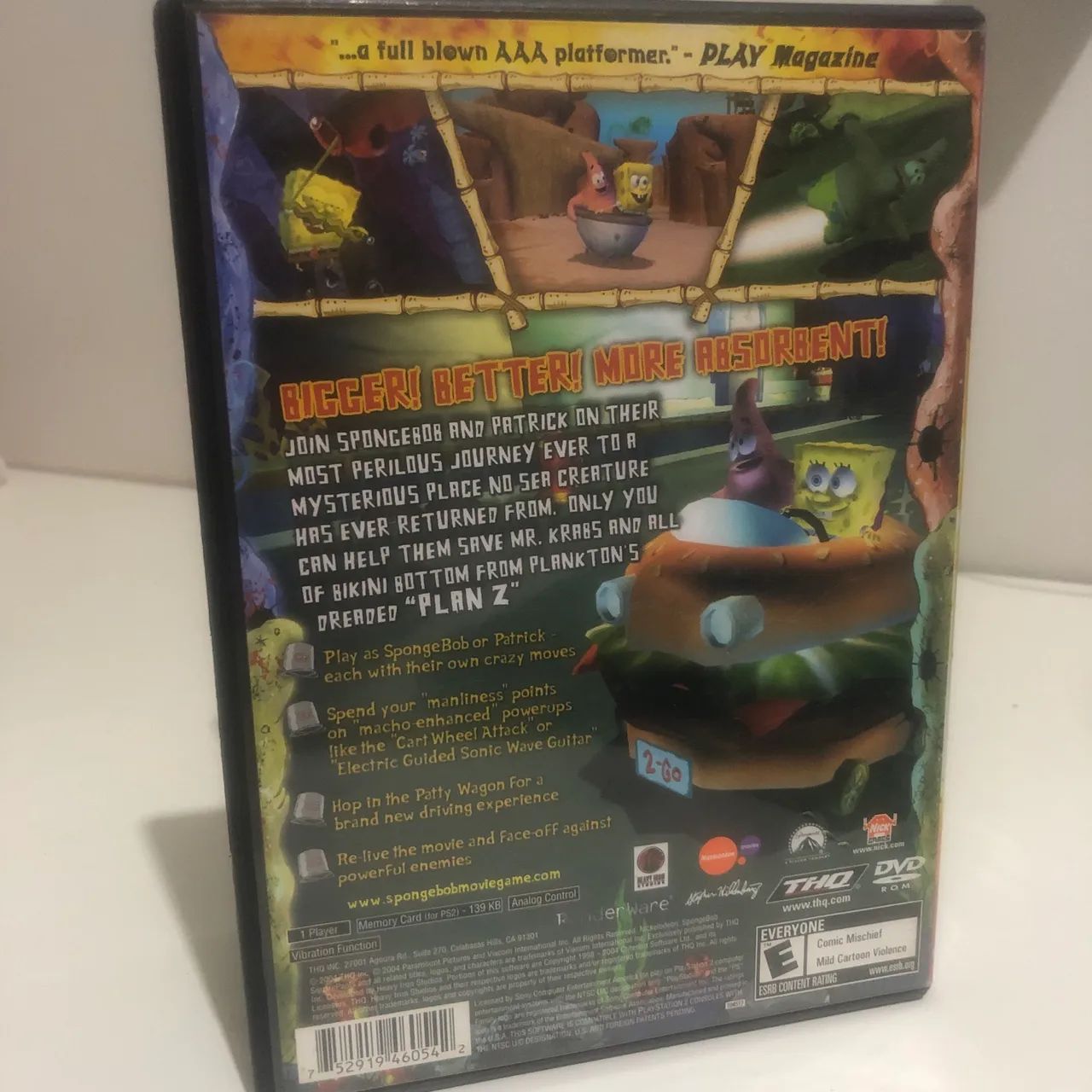 Lote 2 Games Sponge-Bob PS2 Versão Americana ORIGINAL - Foto 6