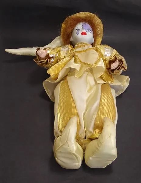 Boneco Pierrot Porcelana a Corda - Musical  - Foto 2