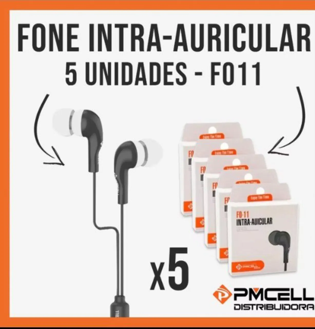 Fone Intra-Auricular - 5 unidades - F011