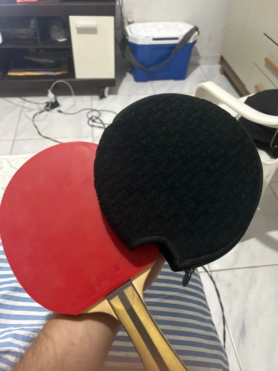 Raquete de tênis de mesa DHS 4002 acompanha capa protetora - Foto 5