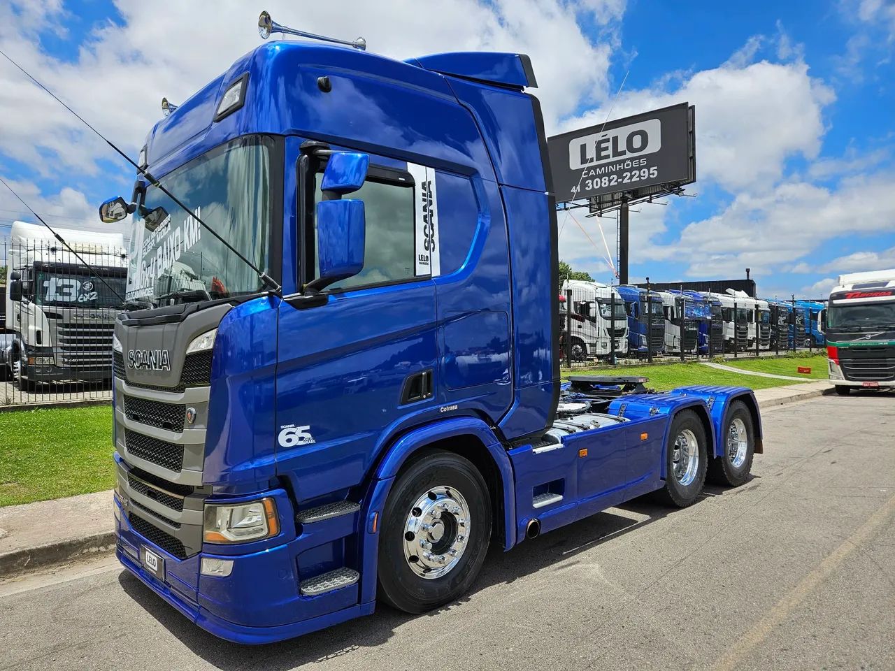 Scania R540 6x4 Bug Leve mola Teto Alto automático RETARDER Farol de teto e grade  - Foto 4