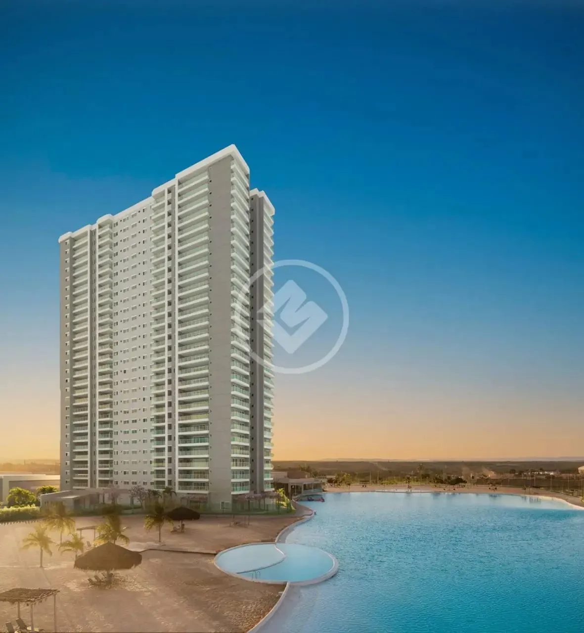 Apartamento Brasil Beach 3 quartos novo na planta Area de lazer completa praia artificial