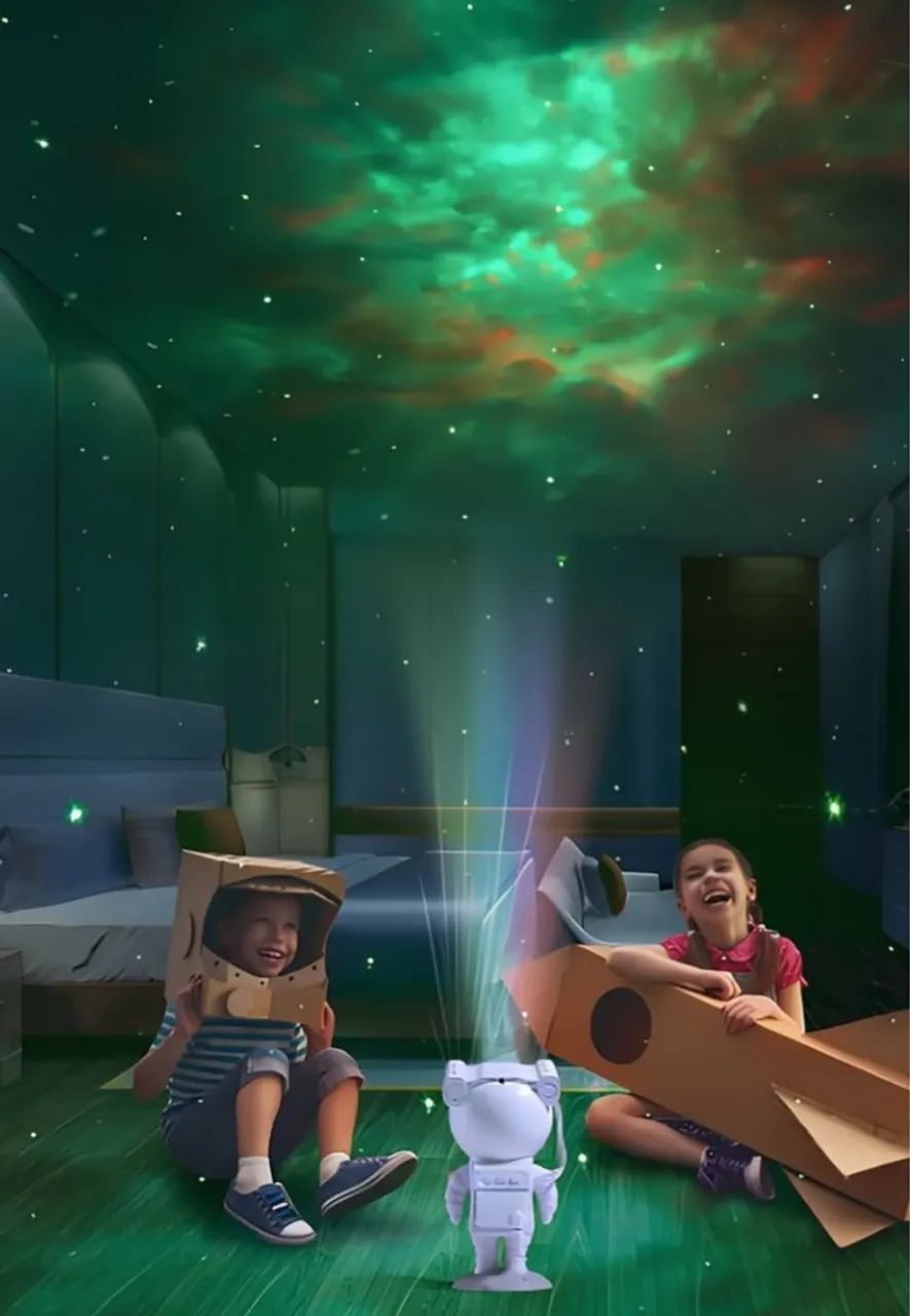 Projetor de estrelas e galáxias para quarto infantil