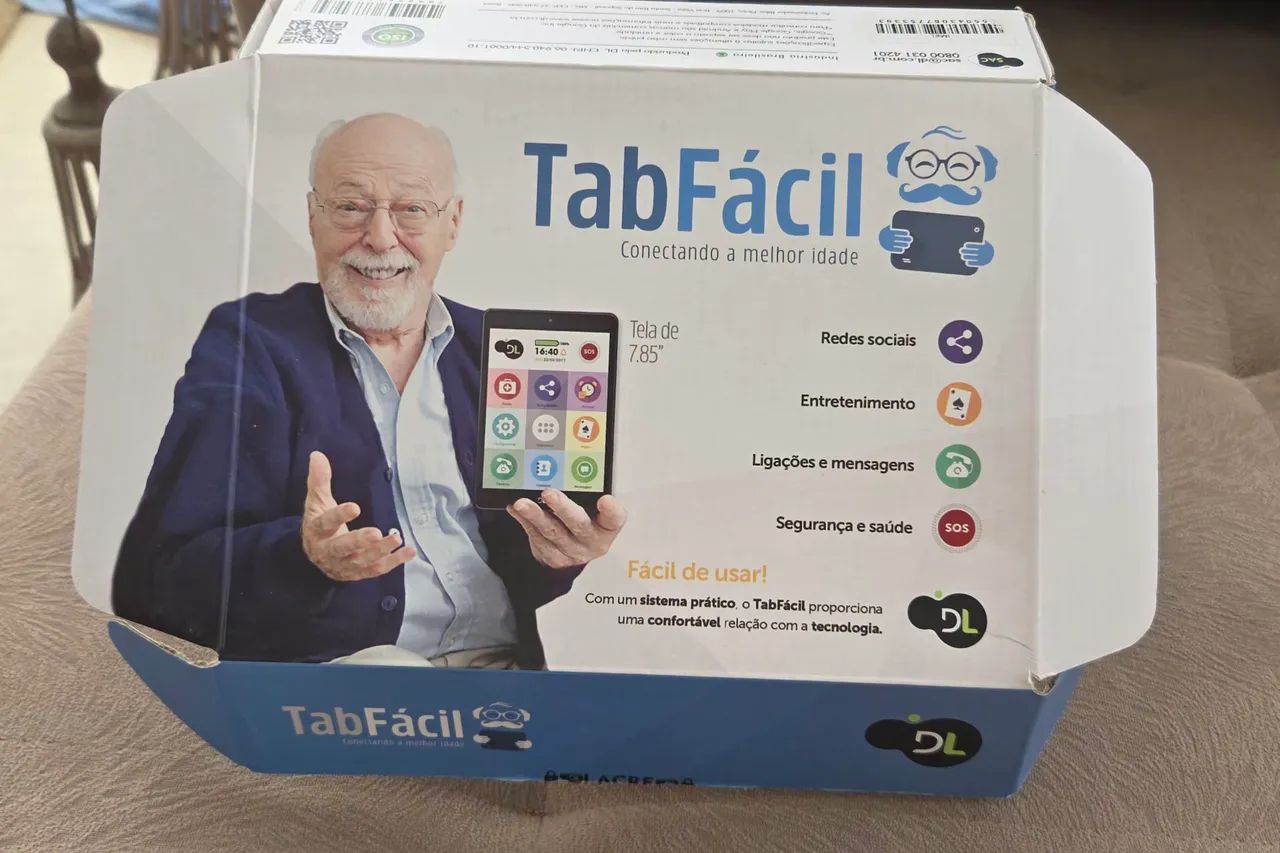 Lote 5 Tablets DL TabFácil 3G 8GB com caixa original - R$ 299,00 (para peças ou conserto) - Foto 5