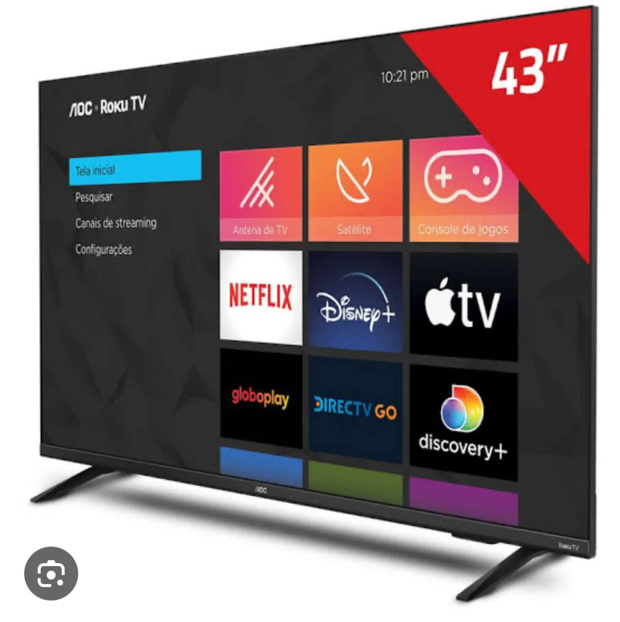Smart TV AOC Roku 43 polegadas