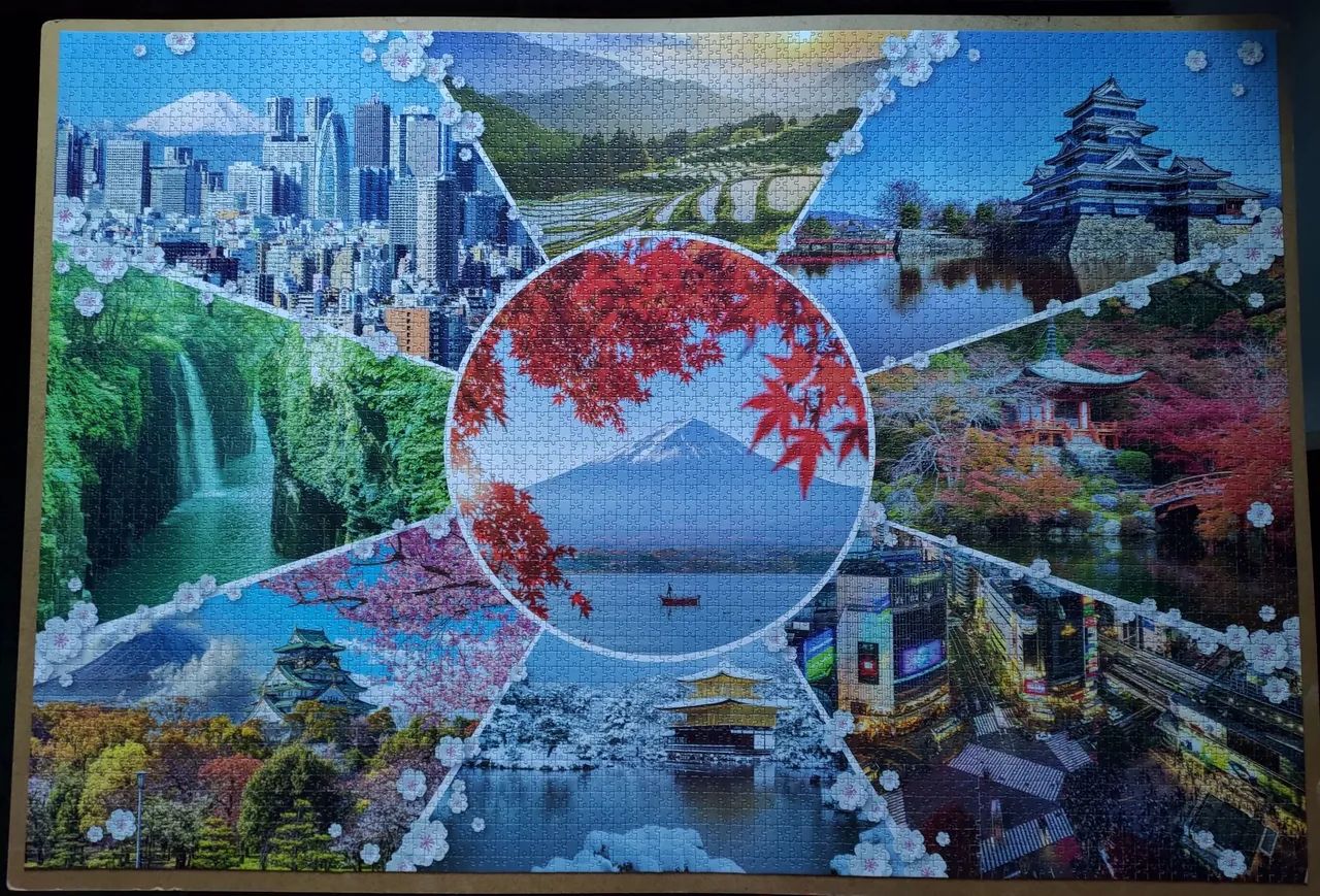 Quebra cabeça 6000 peças Paisagens do Japão - Hobbies e coleções