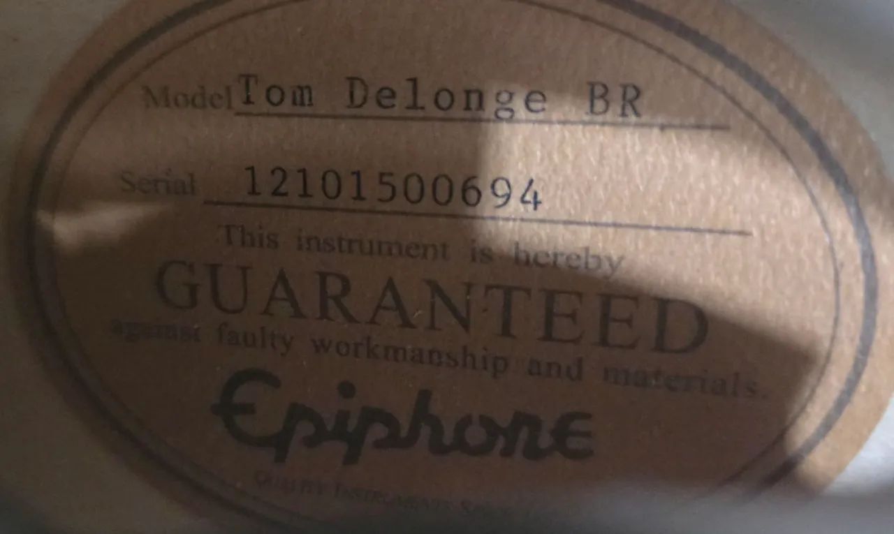 Epiphone Tom DeLonge Signature ES-333 - Brown with Cream Stripe