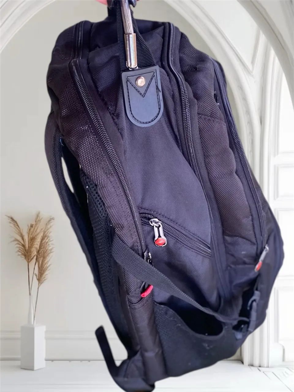 Mochila adventure, bom estado, preta, masculina  - Foto 3