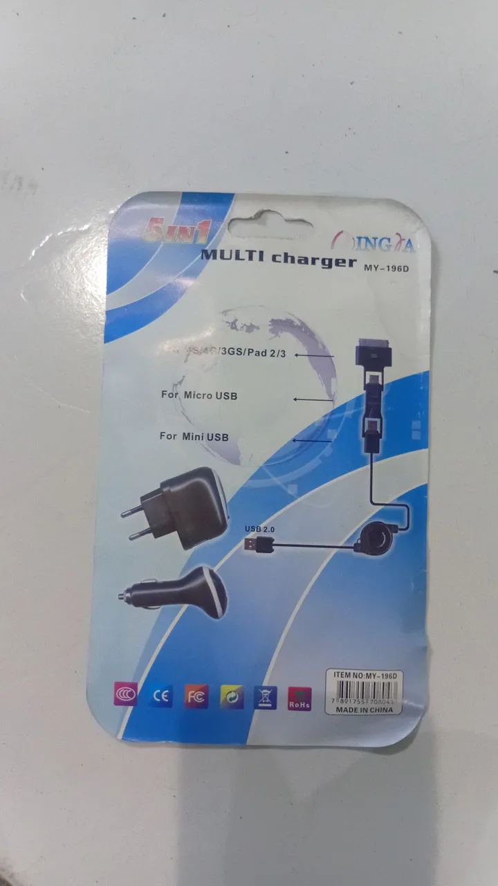CARREGADOR IPAD  4S 4G 3GS PAD2.PAD3