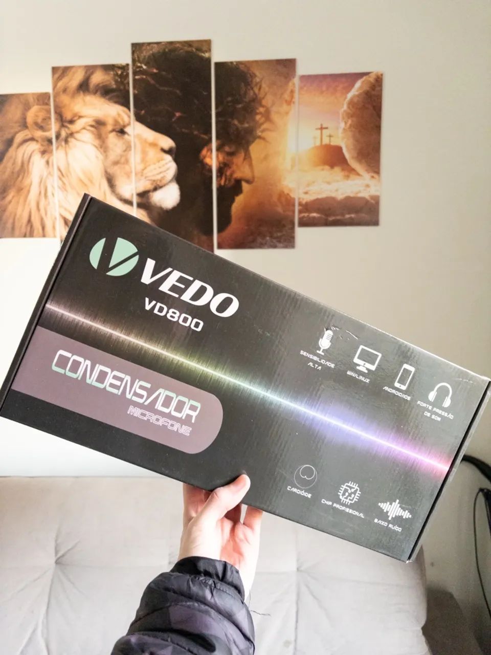 Kit completo microfone VEDO - com braço articulado - Foto 2