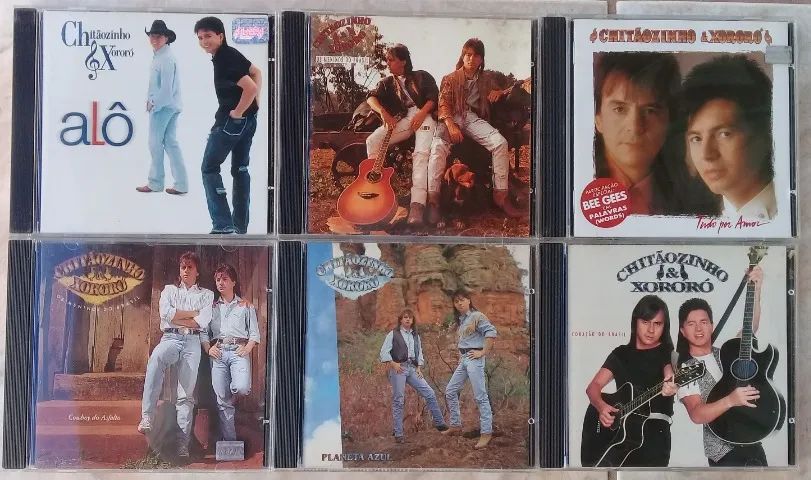 chitãozinho & xororó-6 cds originais-pacote5 - CDs, DVDs etc
